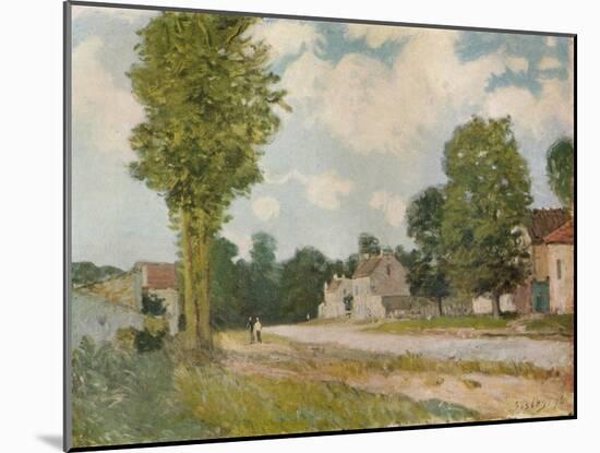 La Route de Versailles, 19th century, (1929)-Alfred Sisley-Mounted Giclee Print