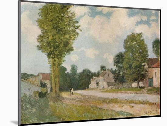 La Route de Versailles, 19th century, (1929)-Alfred Sisley-Mounted Giclee Print