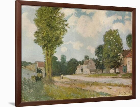 La Route de Versailles, 19th century, (1929)-Alfred Sisley-Framed Giclee Print