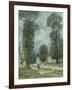 La route de Versailles-Alfred Sisley-Framed Giclee Print