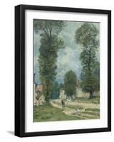 La route de Versailles-Alfred Sisley-Framed Giclee Print