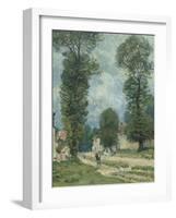 La route de Versailles-Alfred Sisley-Framed Giclee Print