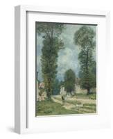 La route de Versailles-Alfred Sisley-Framed Giclee Print