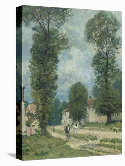 La route de Versailles-Alfred Sisley-Stretched Canvas