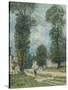 La route de Versailles-Alfred Sisley-Stretched Canvas