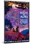 La Route Des Alpes Vintage Poster - Europe-null-Mounted Poster