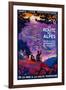 La Route Des Alpes Vintage Poster - Europe-Lantern Press-Framed Art Print