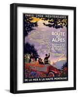 La Route Des Alpes-null-Framed Giclee Print