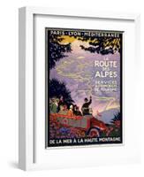 La Route Des Alpes-null-Framed Giclee Print