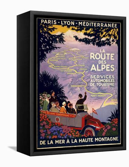 La Route Des Alpes-null-Framed Stretched Canvas