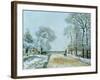 La Route, Effet de Neige, 1876-Alfred Sisley-Framed Giclee Print