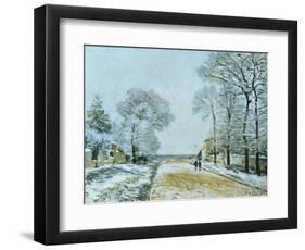 La Route, Effet de Neige, 1876-Alfred Sisley-Framed Giclee Print