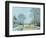 La Route, Effet de Neige, 1876-Alfred Sisley-Framed Giclee Print