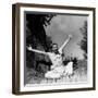 La Route enchantee by PierreCaron with Charles Trenet, 1938 (b/w photo)-null-Framed Photo