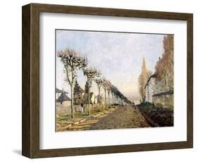 La route vue du chemin de Sèvres-Alfred Sisley-Framed Giclee Print