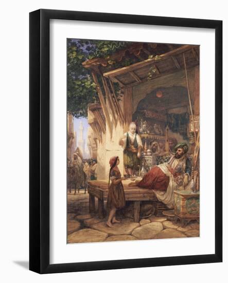 La Rue Bab-A-Zoun, Algiers-William Wyld-Framed Giclee Print