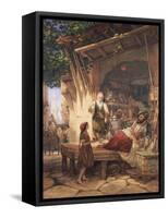 La Rue Bab-A-Zoun, Algiers-William Wyld-Framed Stretched Canvas