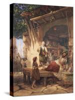 La Rue Bab-A-Zoun, Algiers-William Wyld-Stretched Canvas