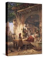 La Rue Bab-A-Zoun, Algiers-William Wyld-Stretched Canvas