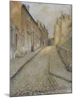 La rue Cortot à Montmartre, vue de la rue des Saules-Edouard Zawiski-Mounted Giclee Print