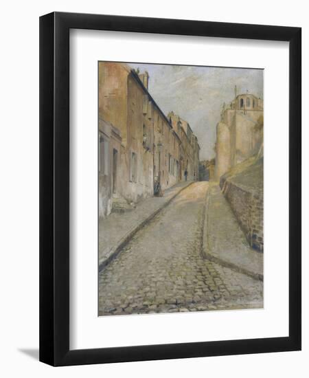 La rue Cortot à Montmartre, vue de la rue des Saules-Edouard Zawiski-Framed Giclee Print