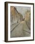 La rue Cortot à Montmartre, vue de la rue des Saules-Edouard Zawiski-Framed Giclee Print