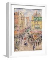La Rue De Clignancourt, 1925-Gustave Loiseau-Framed Giclee Print