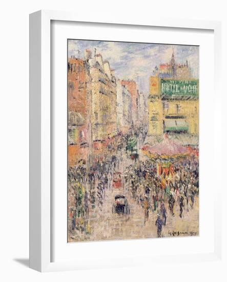 La Rue De Clignancourt, 1925-Gustave Loiseau-Framed Giclee Print