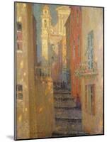 La Rue de L'Eglise-Henri Eugene Augustin Le Sidaner-Mounted Giclee Print