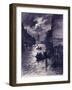 La rue et la gare de Lyon pendant l'inondation Paris (XIIème arr), 1910-Georges Bertin Scott-Framed Giclee Print