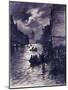 La rue et la gare de Lyon pendant l'inondation Paris (XIIème arr), 1910-Georges Bertin Scott-Mounted Giclee Print