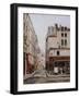 La rue Hautefeuille-Emmanuel Lansyer-Framed Giclee Print