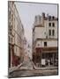 La rue Hautefeuille-Emmanuel Lansyer-Mounted Giclee Print