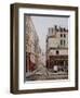 La rue Hautefeuille-Emmanuel Lansyer-Framed Giclee Print