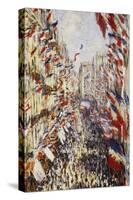 La Rue Montorgeuil Paris, c.1878-Claude Monet-Stretched Canvas