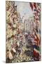 La Rue Montorgeuil Paris, c.1878-Claude Monet-Mounted Giclee Print