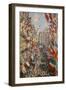 La Rue Montorgeuil, Paris, During the Celebrations of June 30, 1878-Claude Monet-Framed Giclee Print