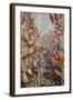 La Rue Montorgeuil, Paris, During the Celebrations of June 30, 1878-Claude Monet-Framed Giclee Print