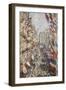 La Rue Montorgueil à Paris fête du 30 juin 1878-Claude Monet-Framed Giclee Print