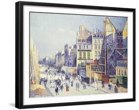 La Rue Reaumur, 1897-Maximilien Luce-Framed Giclee Print