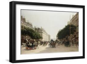 La Rue Royale, Paris, France-Edmond-Georges Grandjean-Framed Giclee Print