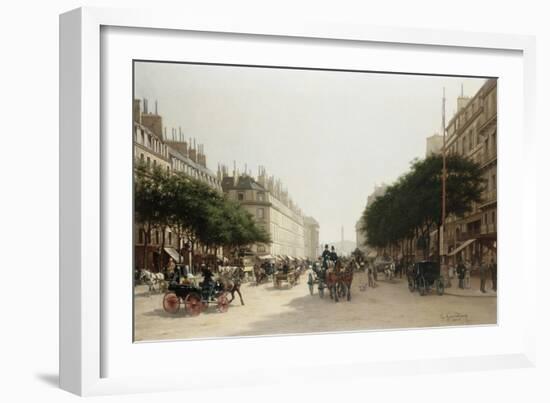 La Rue Royale, Paris, France-Edmond-Georges Grandjean-Framed Giclee Print