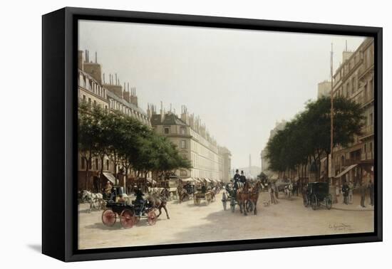 La Rue Royale, Paris, France-Edmond-Georges Grandjean-Framed Stretched Canvas