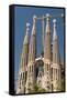 La Sagrada Familia by Antoni Gaudi, Barcelona, Spain-Sergio Pitamitz-Framed Stretched Canvas