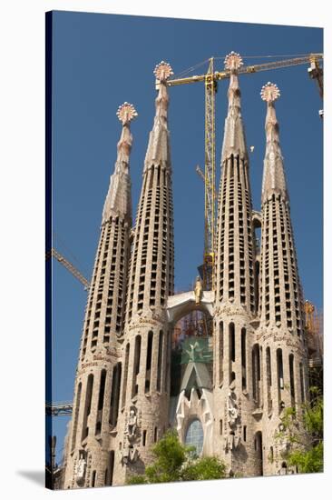 La Sagrada Familia by Antoni Gaudi, Barcelona, Spain-Sergio Pitamitz-Stretched Canvas