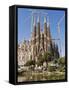 La Sagrada Familia by Antoni Gaudi, UNESCO World Heritage Site, Barcelona, Catalonia, Spain, Europe-Sergio Pitamitz-Framed Stretched Canvas