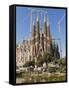 La Sagrada Familia by Antoni Gaudi, UNESCO World Heritage Site, Barcelona, Catalonia, Spain, Europe-Sergio Pitamitz-Framed Stretched Canvas