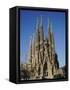 La Sagrada Familia, Gaudi Cathedral, Barcelona, Catalonia (Cataluna) (Catalunya), Spain, Europe-Adina Tovy-Framed Stretched Canvas