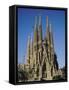 La Sagrada Familia, Gaudi Cathedral, Barcelona, Catalonia (Cataluna) (Catalunya), Spain, Europe-Adina Tovy-Framed Stretched Canvas