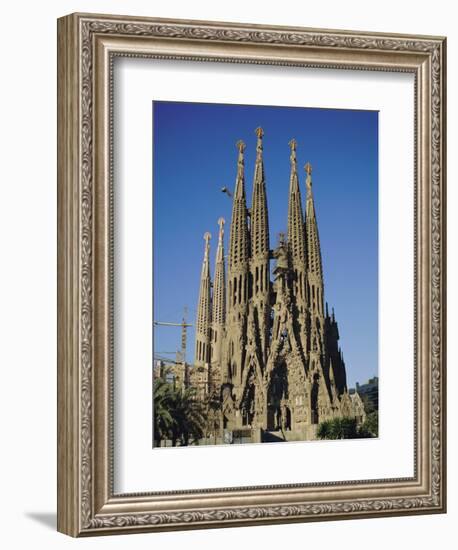 La Sagrada Familia, Gaudi Cathedral, Barcelona, Catalonia (Cataluna) (Catalunya), Spain, Europe-Adina Tovy-Framed Photographic Print